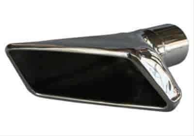 Exhaust Tip RH Rectangular Rear Exit Polished Stainless Steel