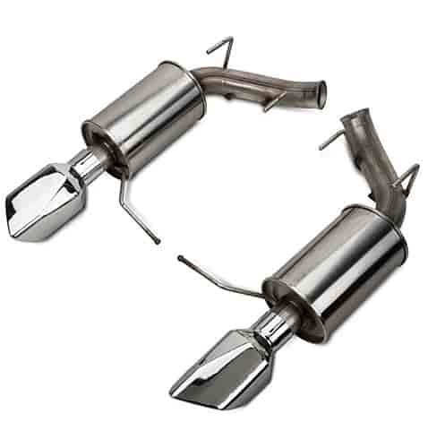 Axle-Back Exhaust with Dual Square Tips 2011-12 Mustang 3.7L V6