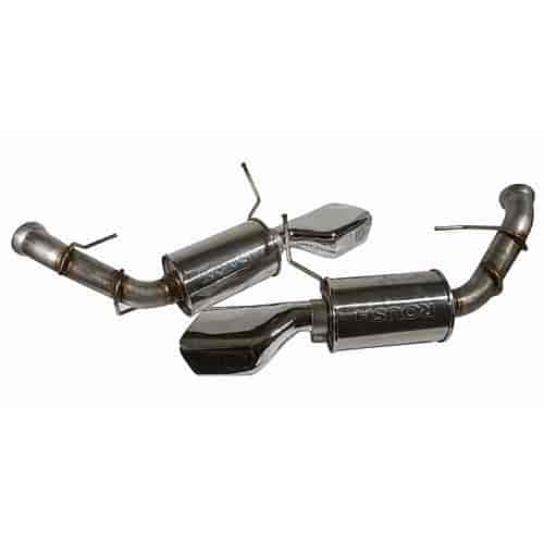 Axle-Back Exhaust with Dual Chambered Square Tips 2013-14 Mustang 5.0L/5.8L V8