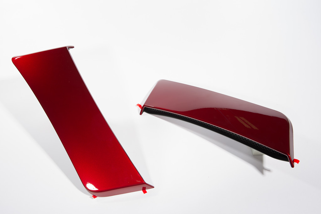 2015-Up Mustang ROUSH Quarter Panel Side Scoops - Ruby Red RR