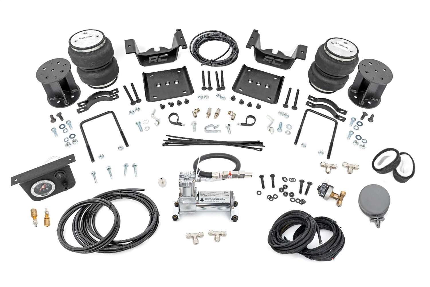 100054C Air Spring Kit w/compressor, 5 in. Lift Kit, Chevy/GMC 1500 (07-18)