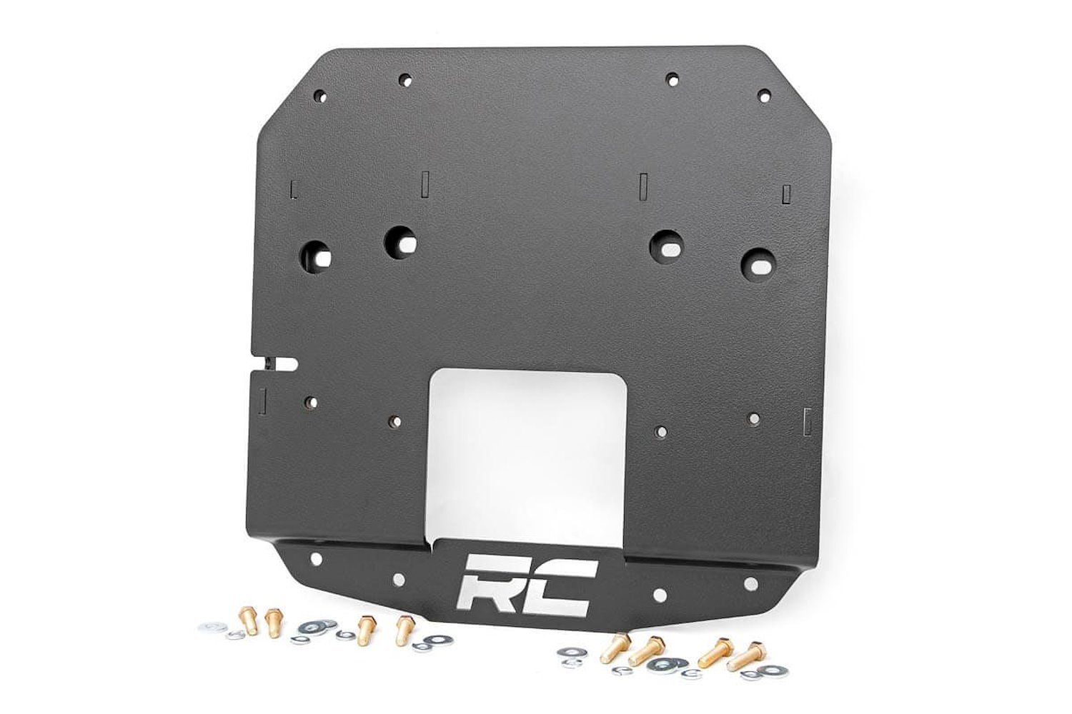 10526 Spare Tire Relocation Bracket; Moves Mounting Points Upward 2.25 in.; Fits Up To 35 in. Spare Tire; Durable Solid Steele C