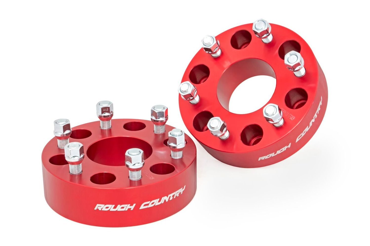 1101RED 2-inch GM Wheel Spacers (Pair, Red)