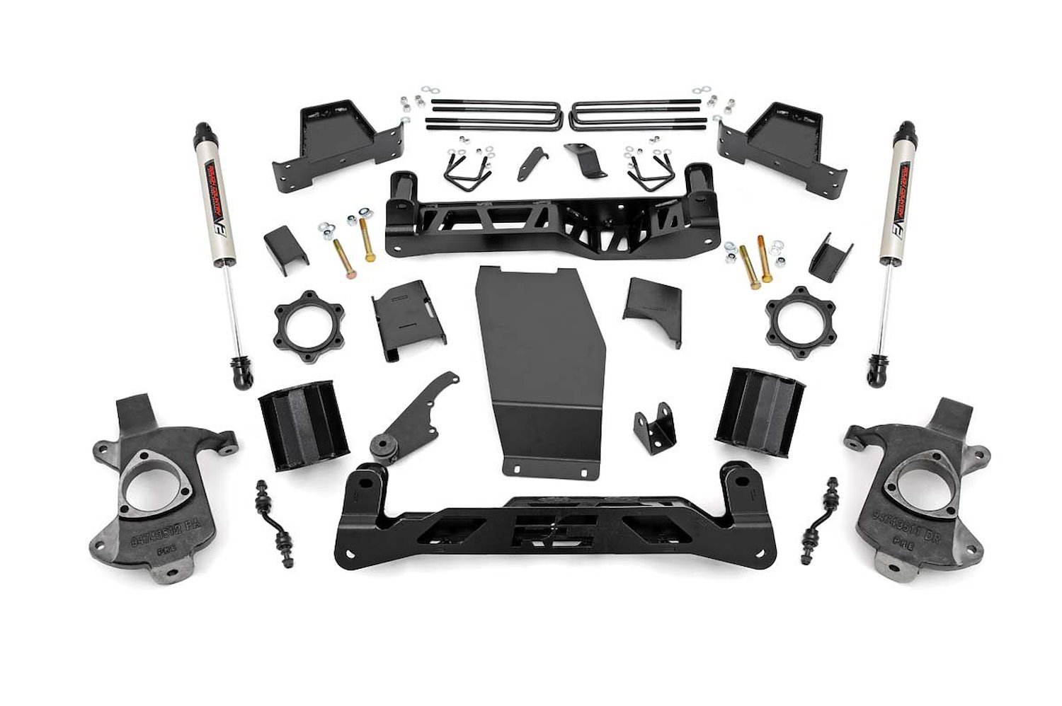 22770 6in GM Susp Lift Kit w/V2 Monotube (14-18 1500 PU 4WD, Aluminum/Stamped Steel)