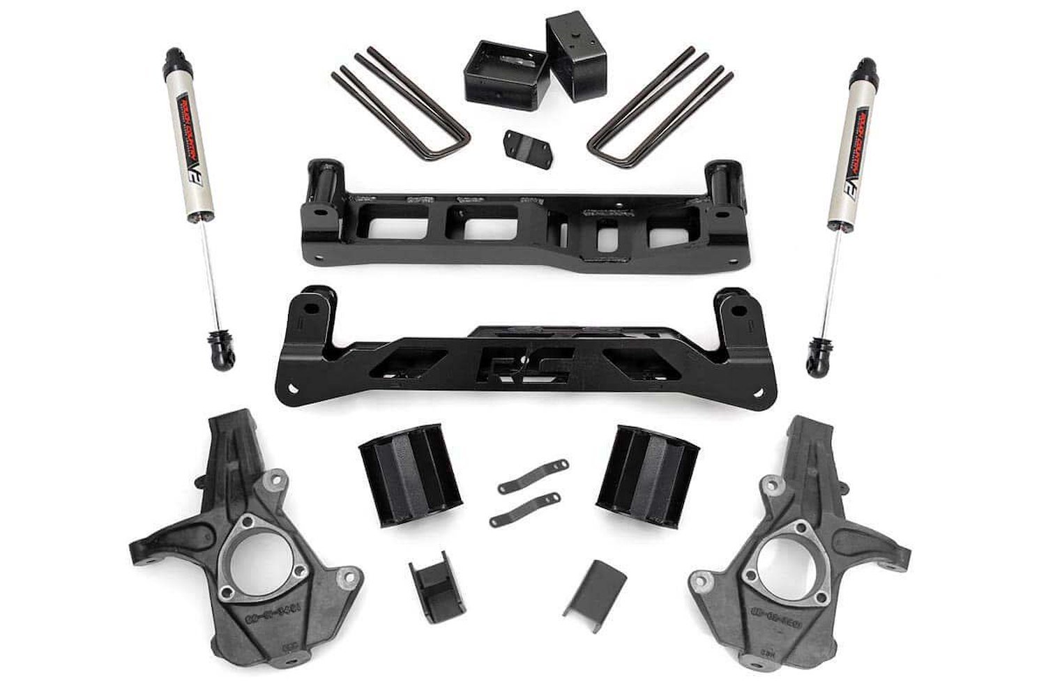 24770 5in GM Suspension Lift Kit w/ V2 Shocks (14-17 1500 PU 2WD, Cast Steel)
