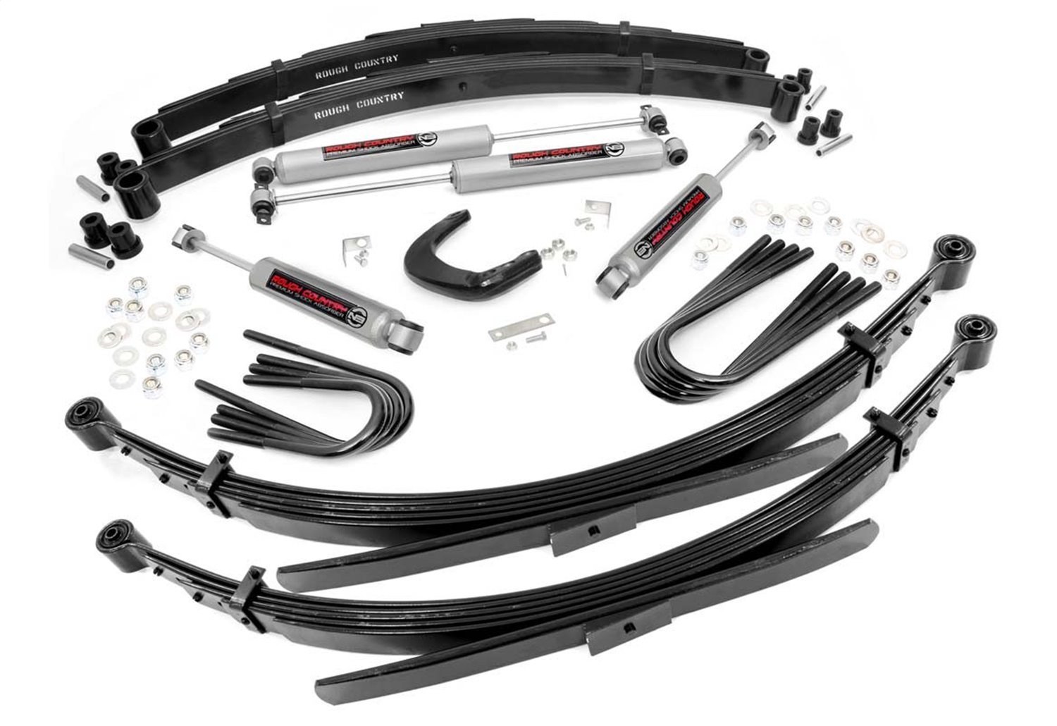 255-88-9230 4in GM Suspension Lift System (88-91 3/4-Ton Suburban 4WD, 56in Rear Springs)