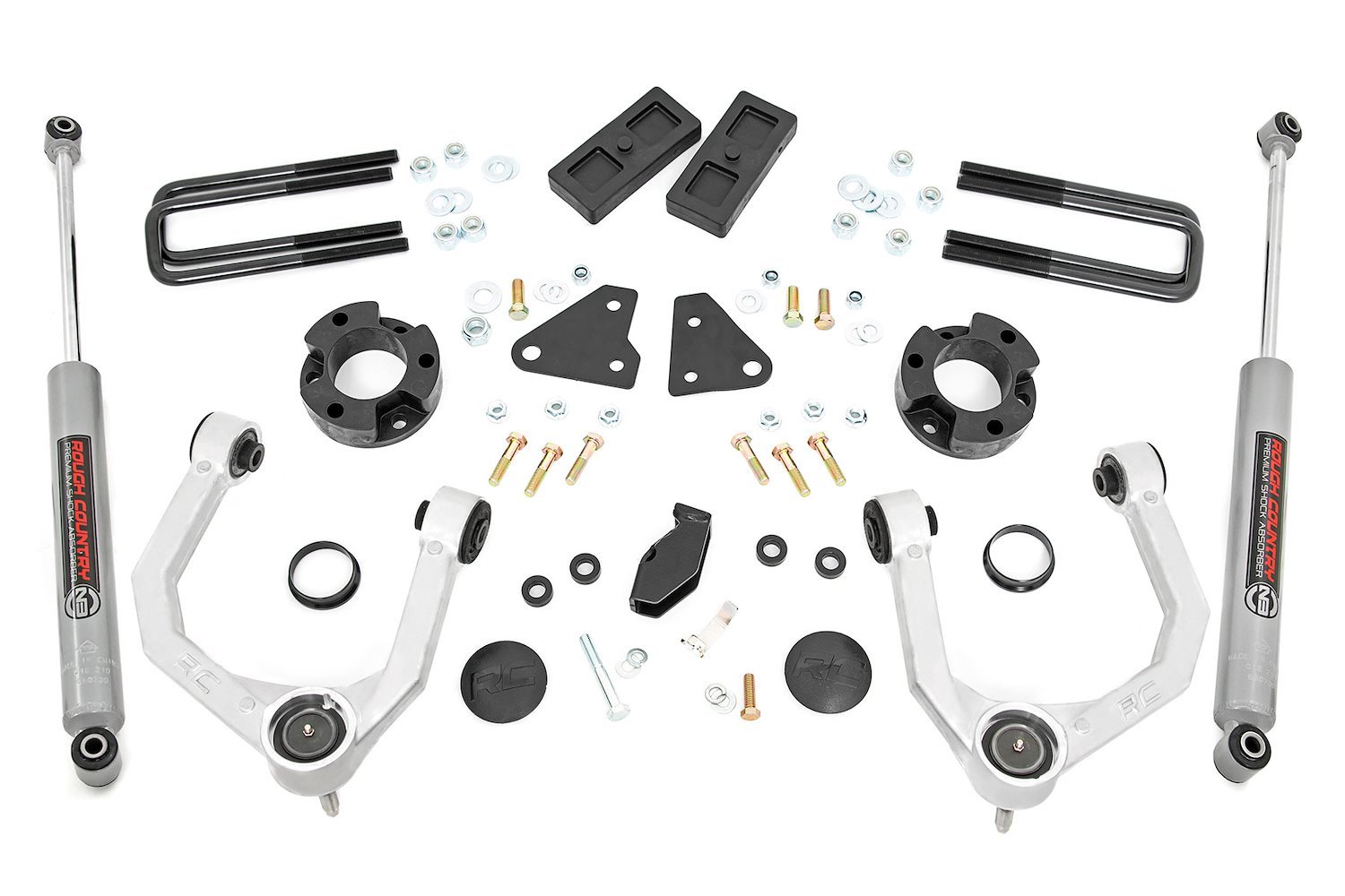 500011 3.5 in. Lift Kit, N3, Cast Steel Knuckles, Fits Select Ford Ranger