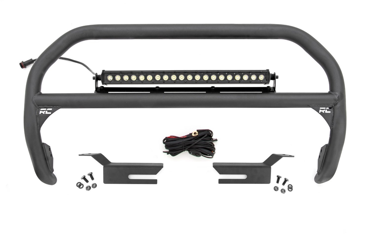 51046 Nudge Bar, 20 in. Black Single Row LED, Fits Select Ford Bronco 4WD