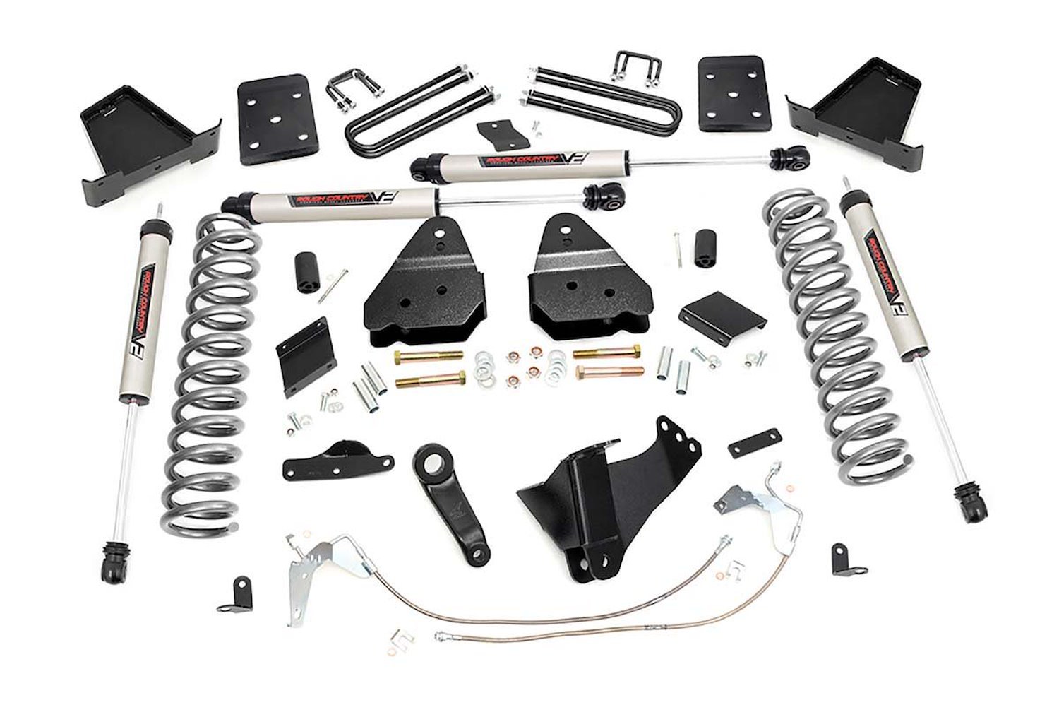 52970 6in Ford Suspension Lift Kit w/V2 Shocks