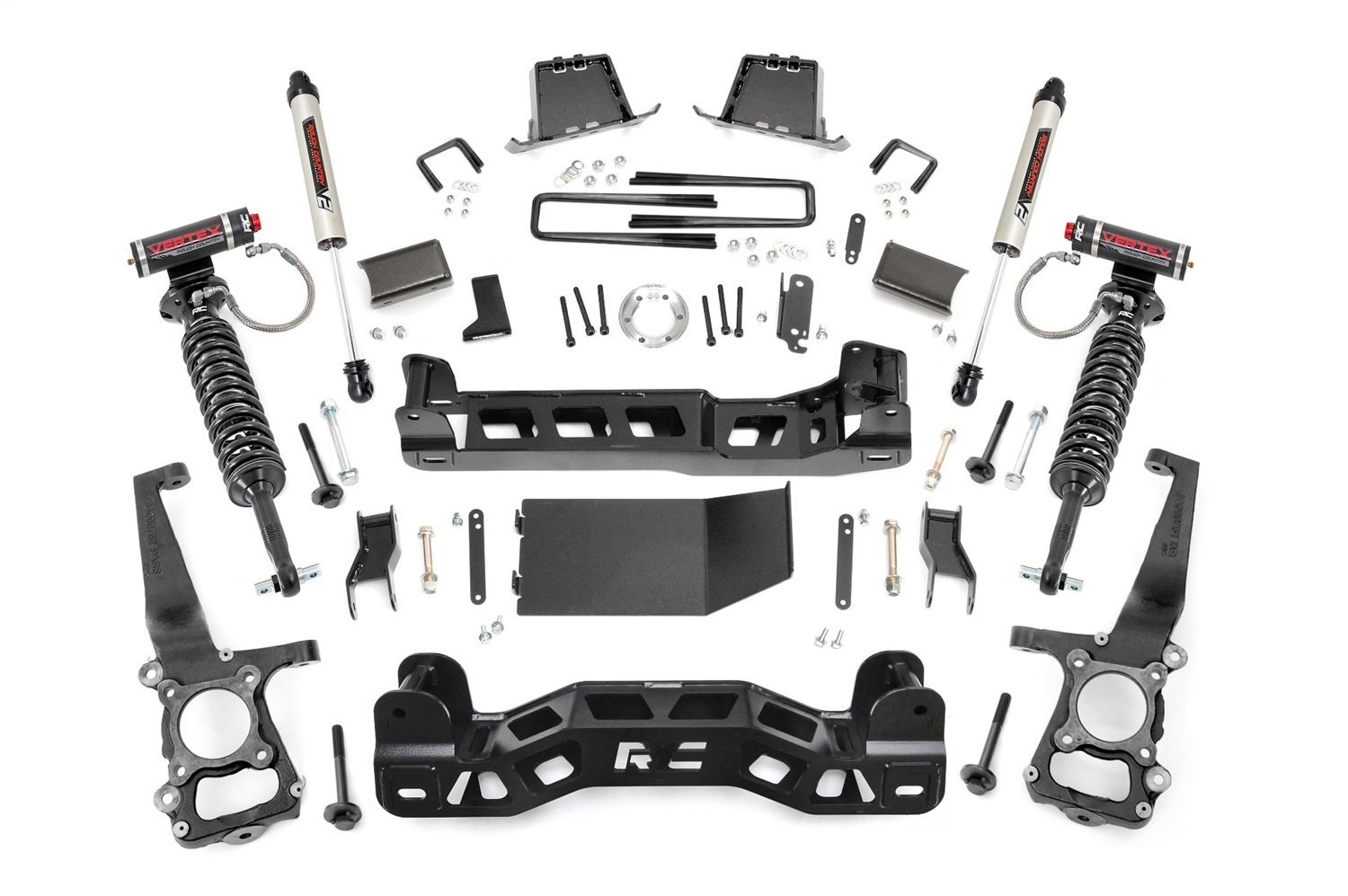 57657 6in Ford Suspension Lift Kit Vertex and V2 Shocks (11-13 F-150 4WD)