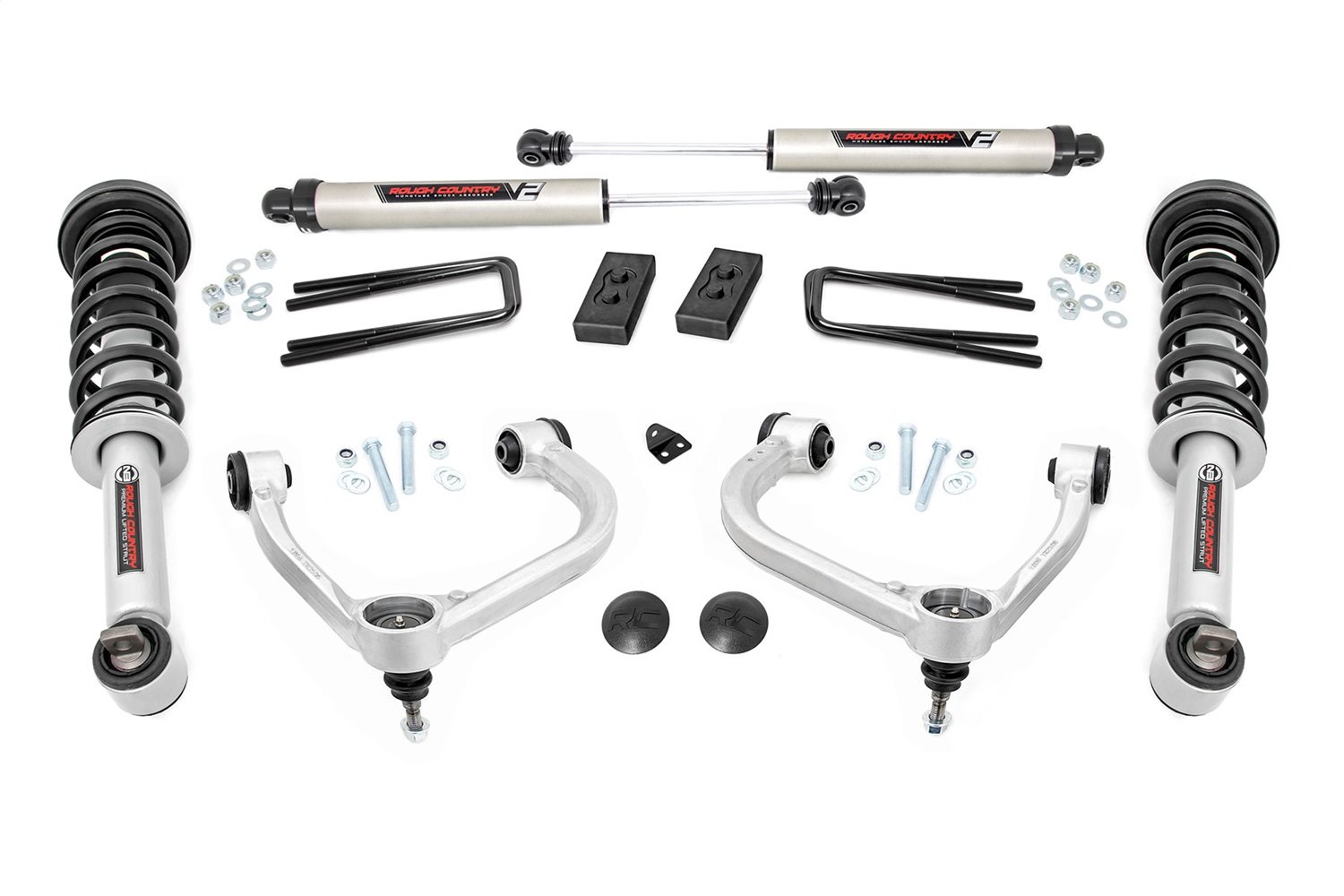 57770A 3in Ford Bolt-On Arm Lift Kit w/N3 Struts and V2 Shocks (2021 F-150 4WD)