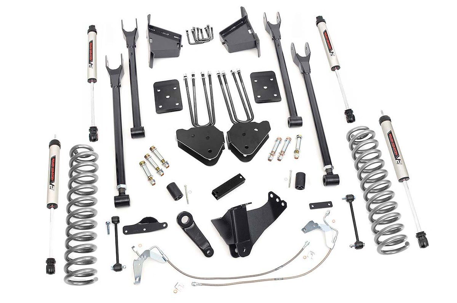 59270 8in Ford Suspension Lift Kit, 4-Link w/V2 Shocks (08-10 F-250/350 4WD)