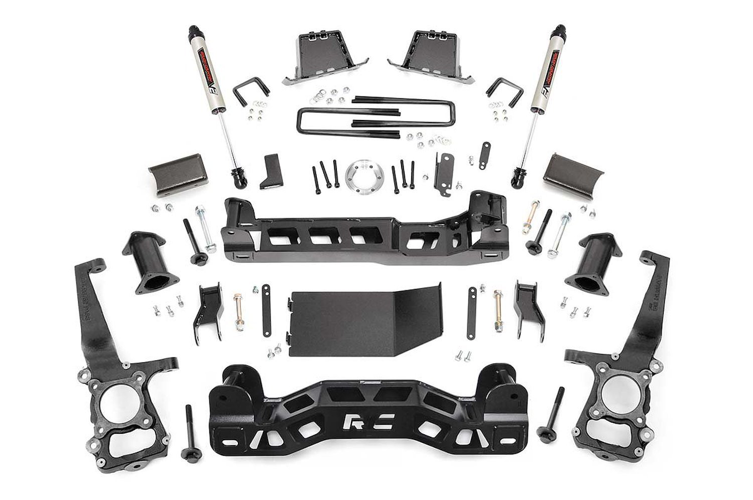 59870 6in Ford Suspension Lift Kit, Strut Spacers and V2 Shocks (09-10 F-150 4WD)
