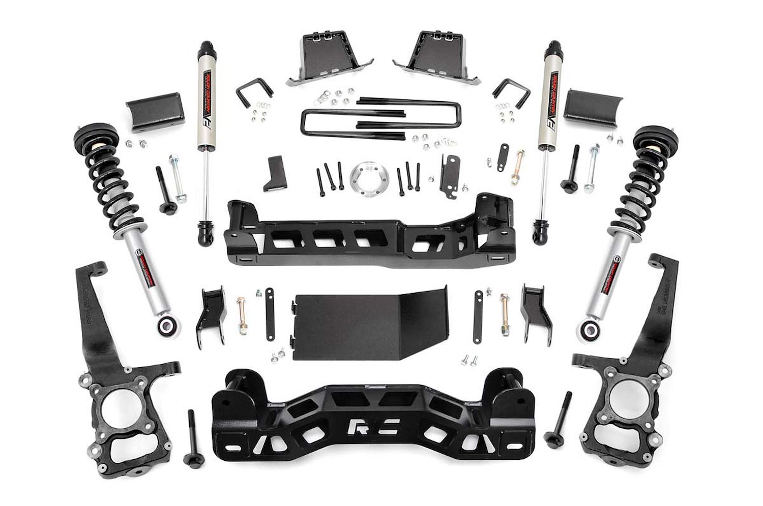 59871 6in Ford Suspension Lift Kit, Lifted N3 Struts and V2 Shocks (09-10 F-150 4WD)