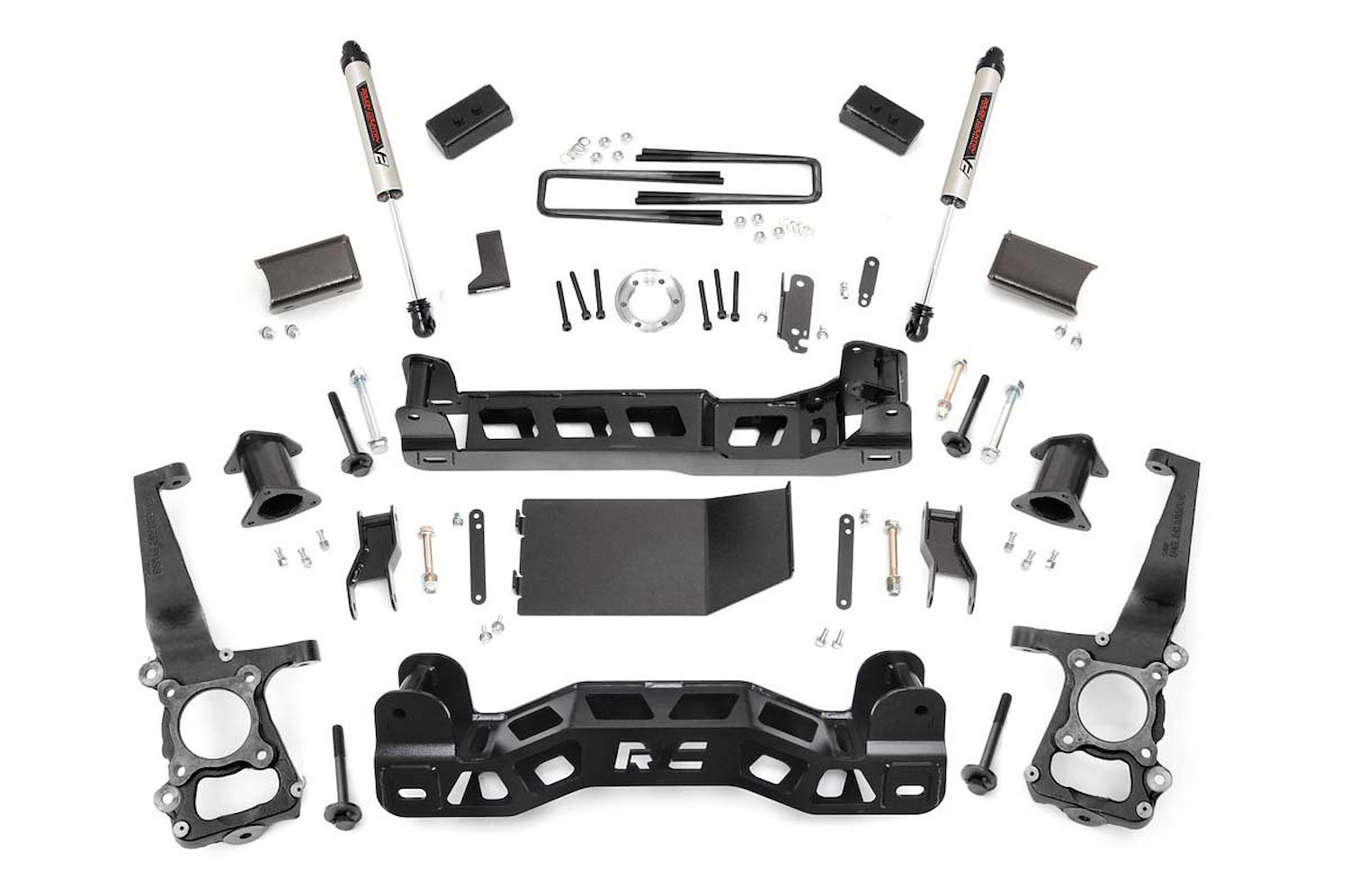 59970 4in Ford Suspension Lift Kit, Strut Spacers w/ V2 Shocks (09-10 F-150 4WD)