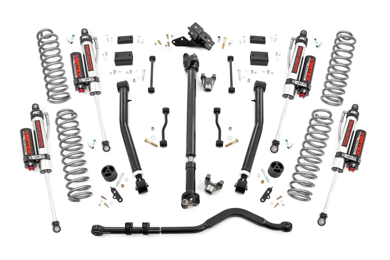 65550 3.5in Jeep Susp Lift Kit, Stage 2 Coils and Adj Cntrl Arms (18-20 Wrangler JL)