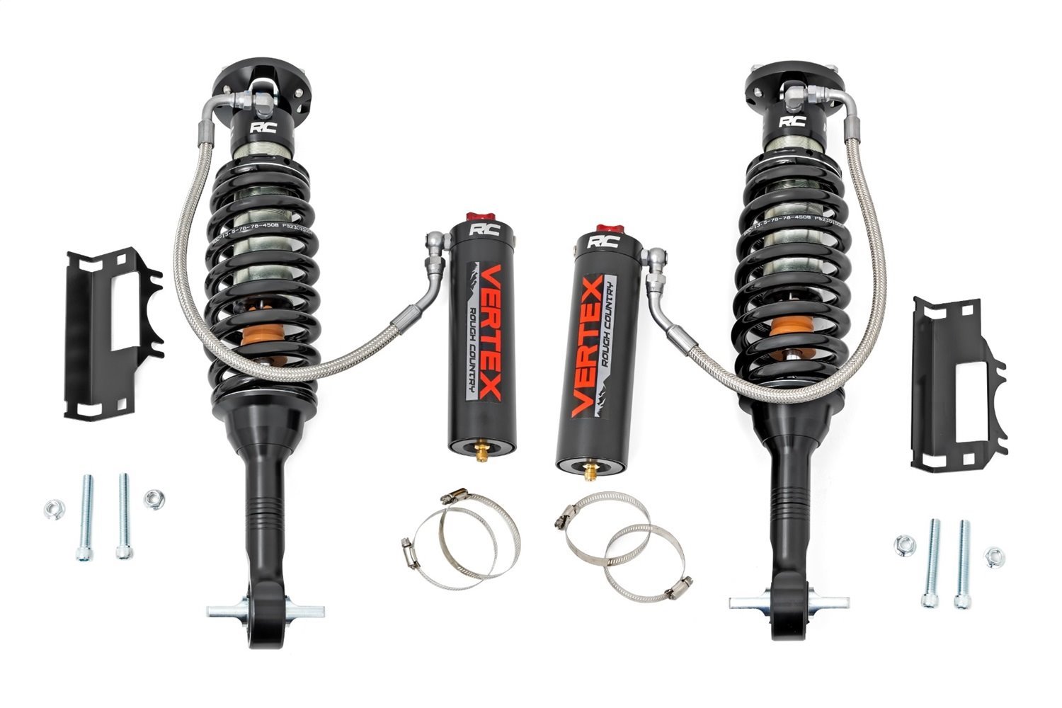 689043 Adjustable Vertex Coilovers; 2.5 Front; 2 in. Lift; 24.6 in. Extended Length; 19.33 in. Collapsed;