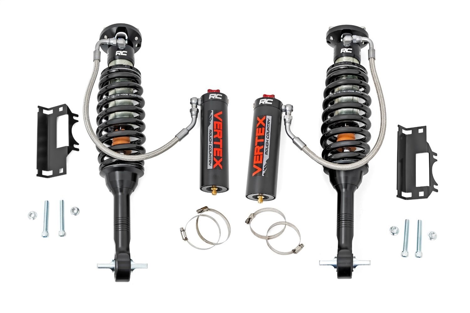 689044 Adjustable Vertex Coilovers; 2.5 Front; 3.5 in. Lift; 24.6 in. Extended Length; 19.33 in. Collapsed;