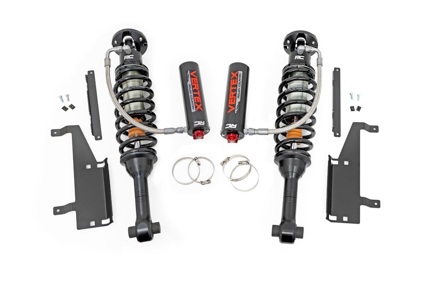 699043 Adjustable Vertex Coilovers; 2.5 Rear; 2 in. Lift; 26.65 in. Extended Length; 20.32 in. Collapsed;