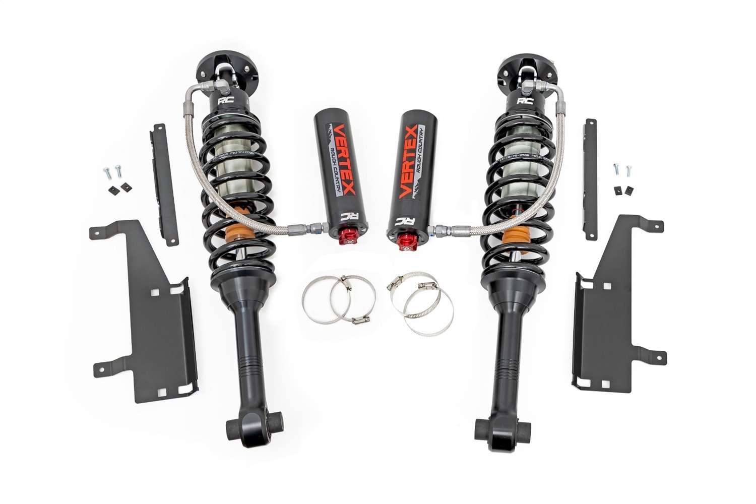 699045 Adjustable Vertex Coilovers; 2.5 Rear; 5 in. Lift; 28.27 in. Extended Length; 21.5 in. Collapsed;