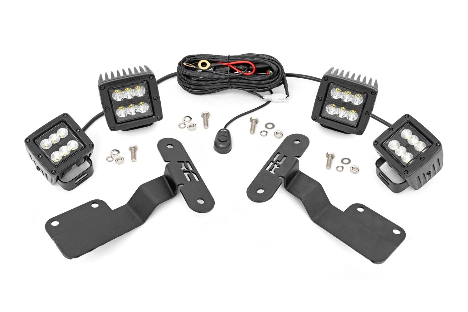 70870 Subaru 2-inch LED Lower Windshield Ditch Kit (Forester Spot and Flood Beam)