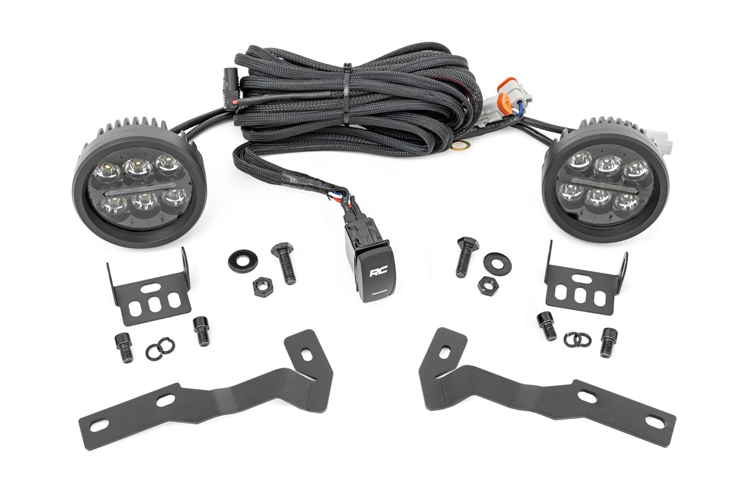 71085 LED Light; Ditch Mount; 3.5 in.; Amber DRL;