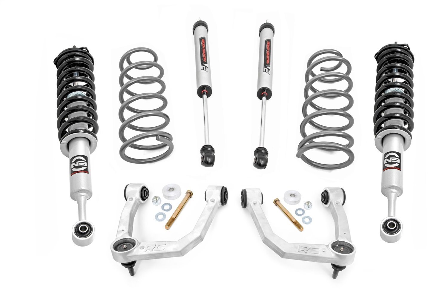 76672 3 in. Lift Kit, Upper Control Arms, RR Coils, N3 Struts/V2, Fits Select Toyota 4Runner