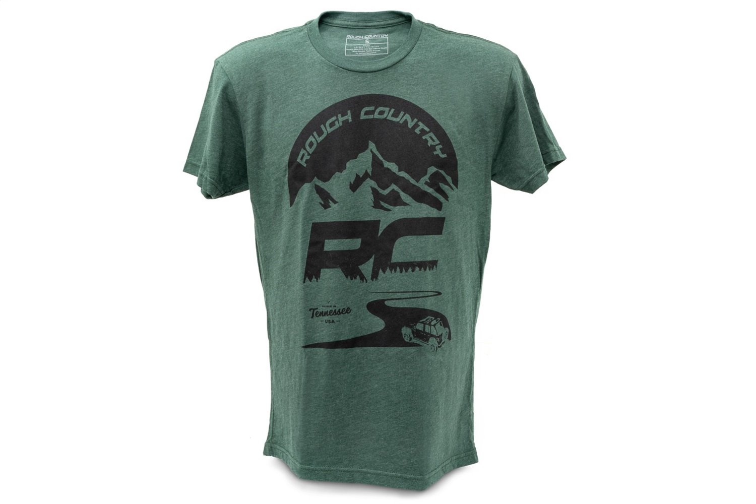 840943XL T-Shirt; RC Mountains; Forest Green; 3XL;