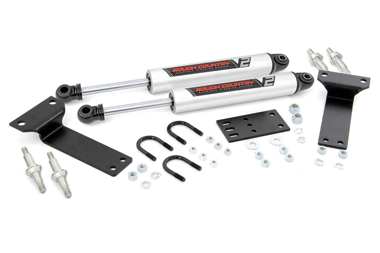 8749070 V2 Steering Stabilizer, Dual, 2-8 in. Lift, Ford Excursion (00-05)/Super Duty (99-04)