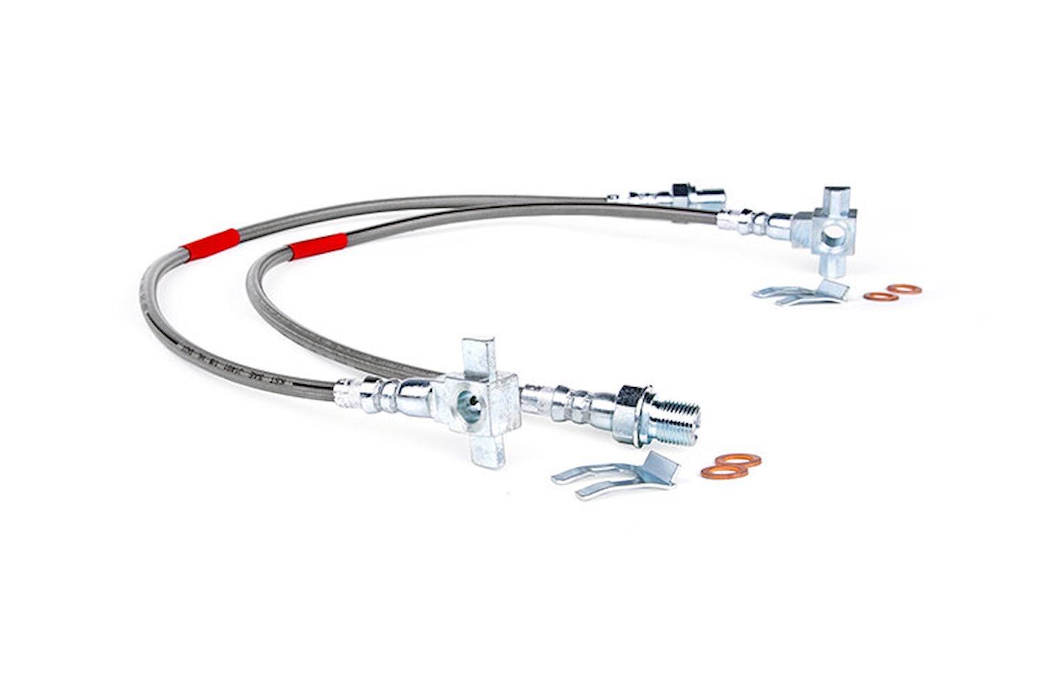 89340S Front Extended Stainless Steel Brake Lines for 4-6-inch Lifts