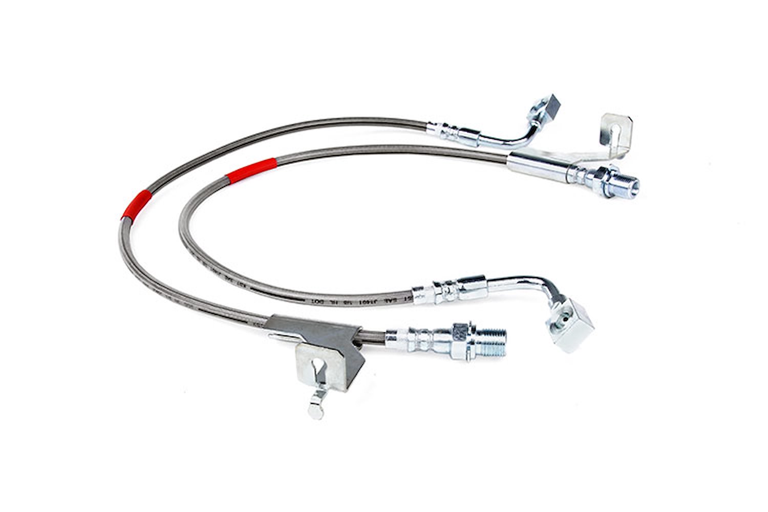 89360S Front Extended Stainless Steel Brake Lines for