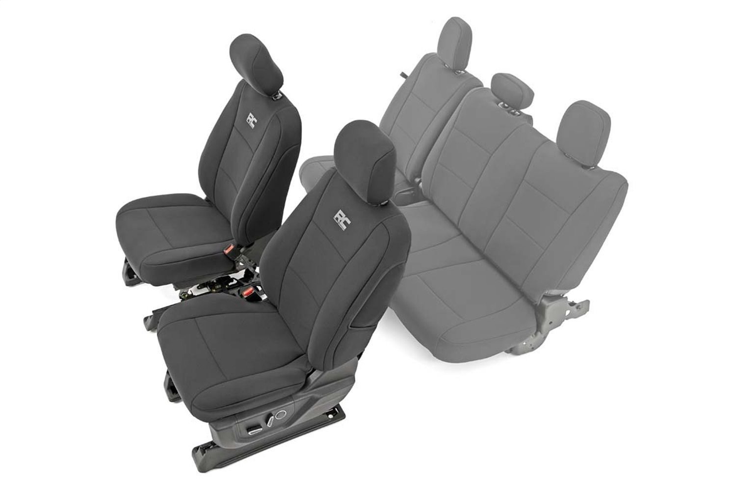 91016 Ford Neoprene Front Seat Cover, Black (15-20
