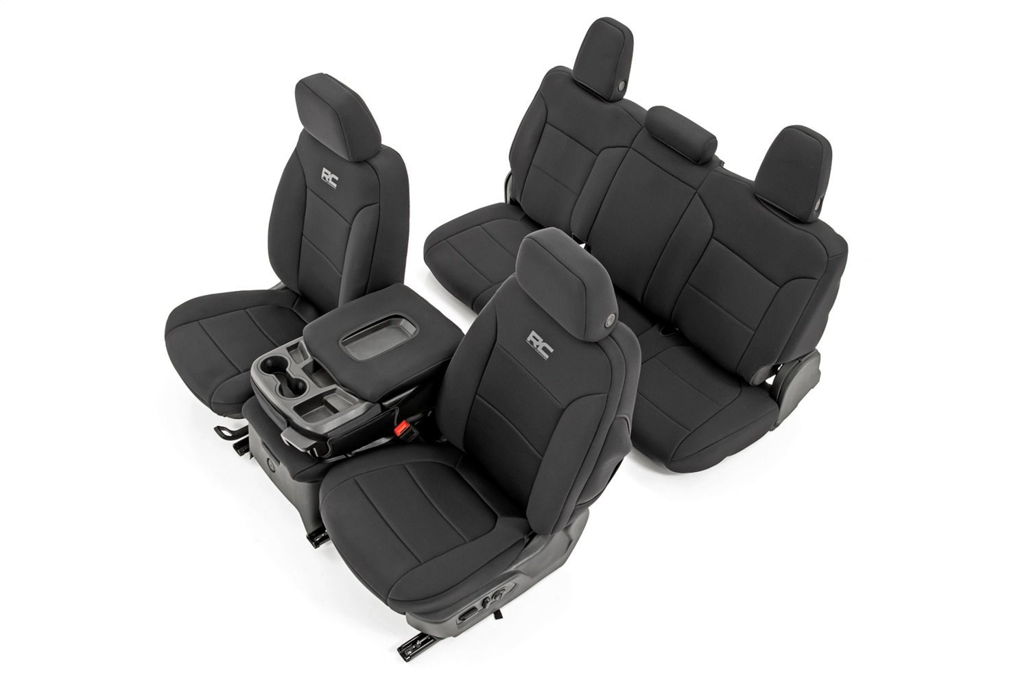 91036 GM Neoprene Seat Covers Front and Rear Black ( 1500)