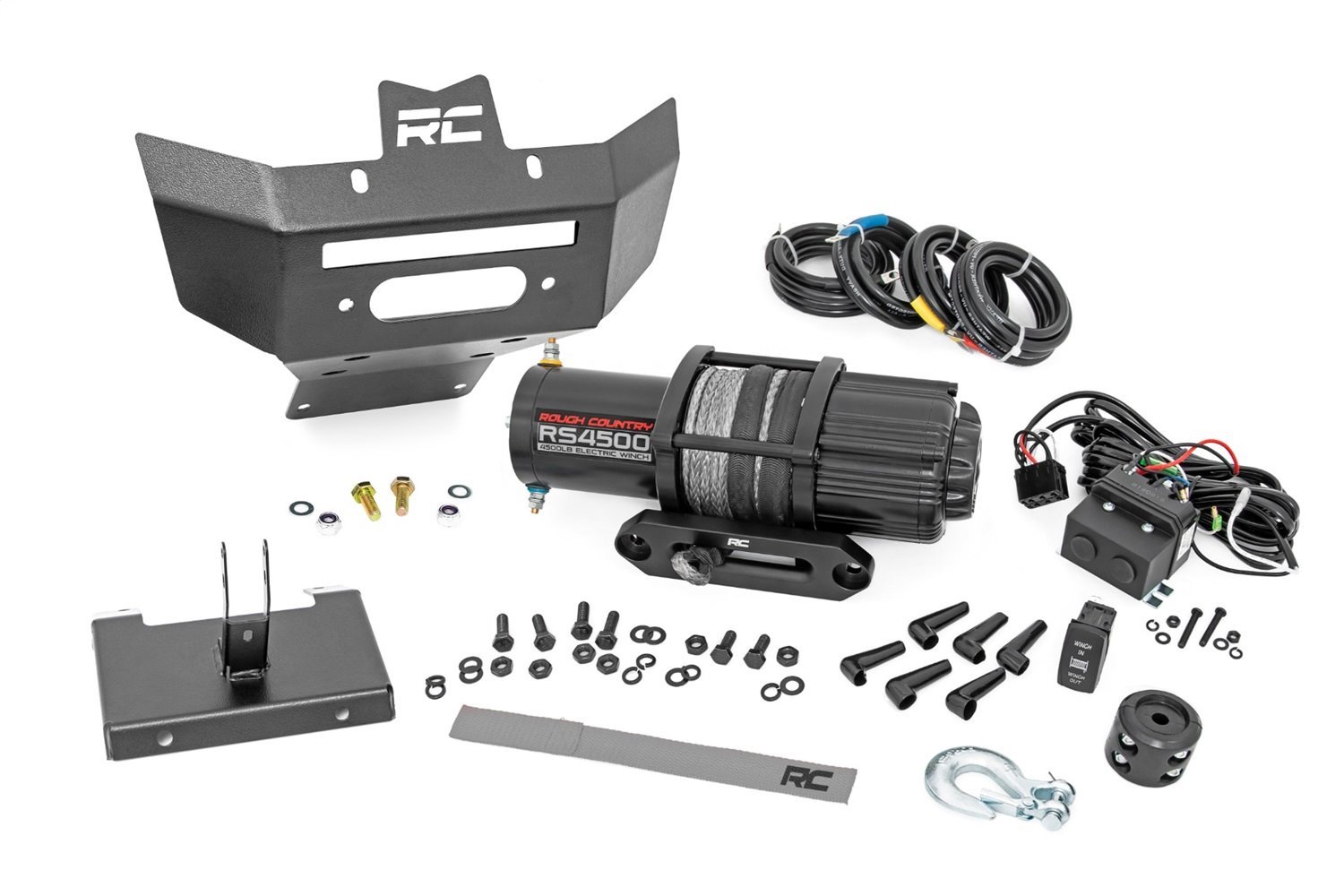 97070 Winch Bumper, 4500-Lb Winch, Synthetic Rope, Can-Am Renegade 1000/Renegade 500 (12-22)
