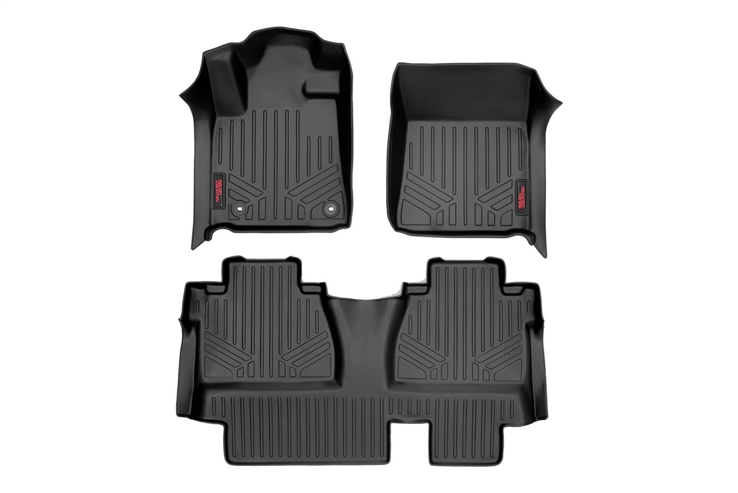 M-71413 Heavy Duty Floor Mats - Front/Rear Combo (Double Cab and Crew Max Cab Models)
