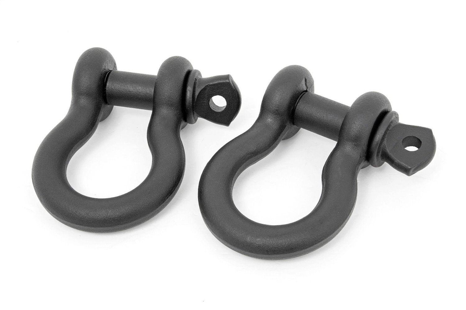 RS179 D Ring Shackles, Cast, 5/8" Pin, Pair, Black