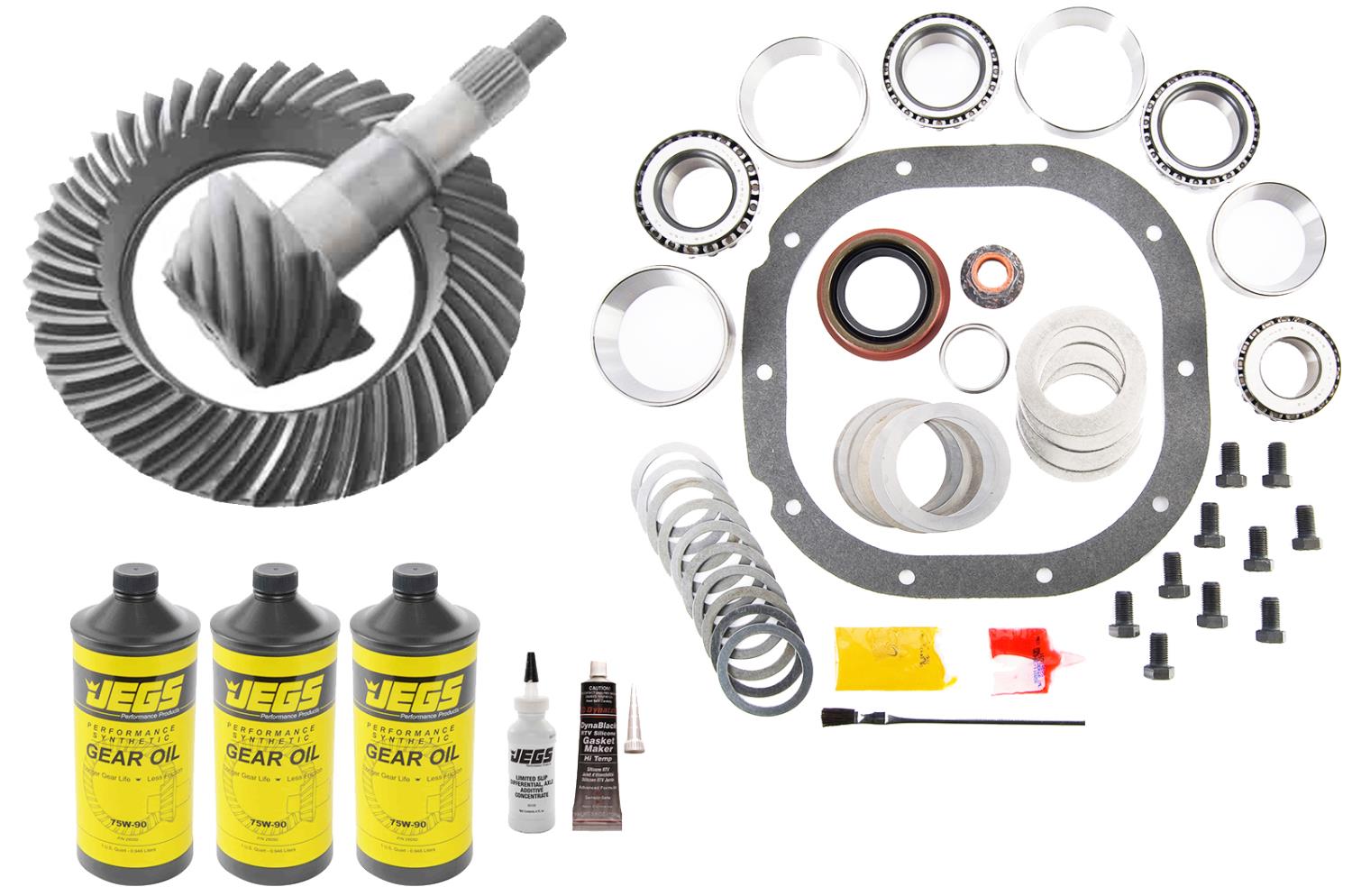Ring & Pinion Gear Set Kit, Ford 8.8 in., Ratio: 3.73