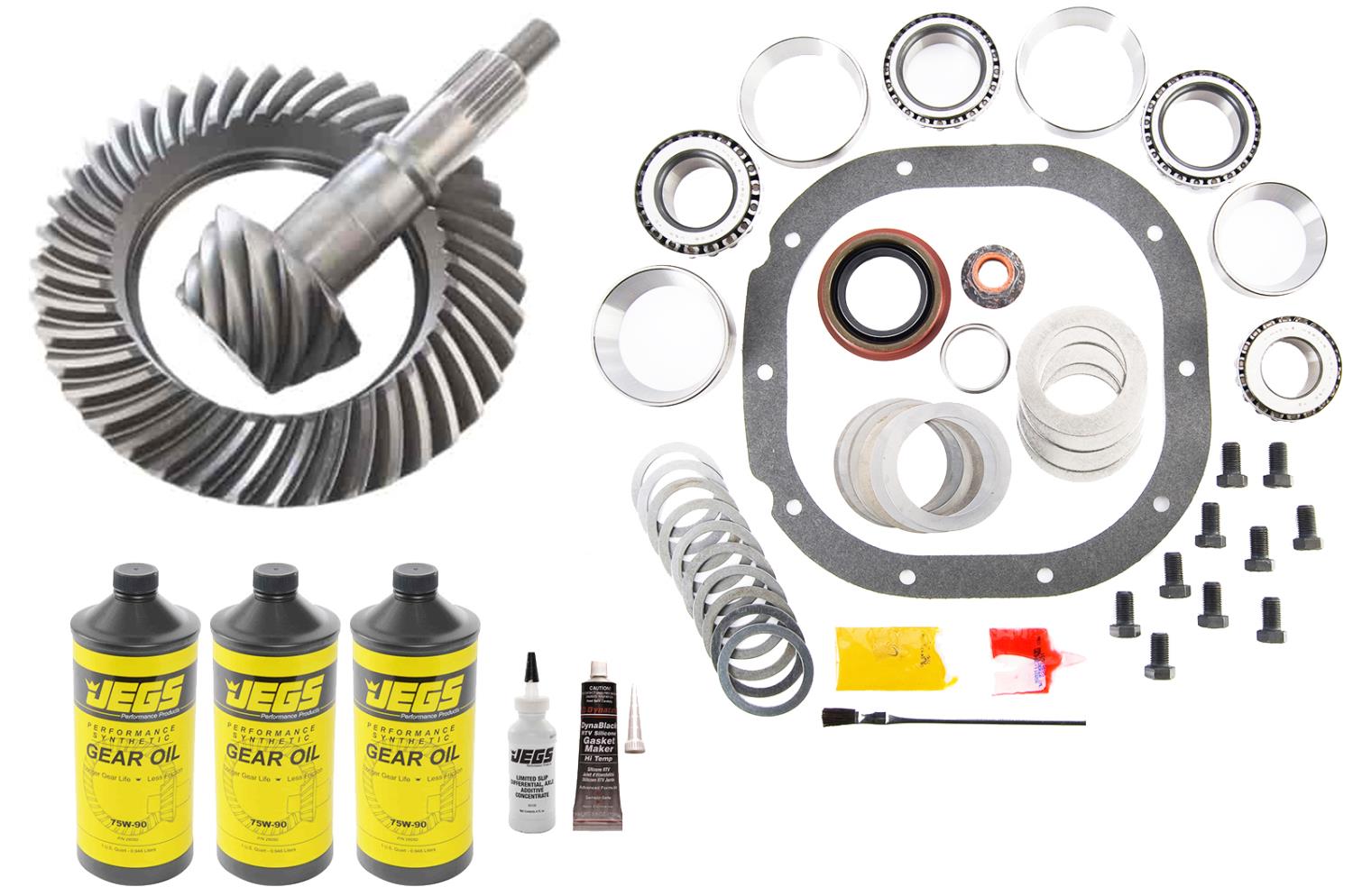 Ring & Pinion Gear Set Kit, Ford 8.8 in., Ratio: 4.10