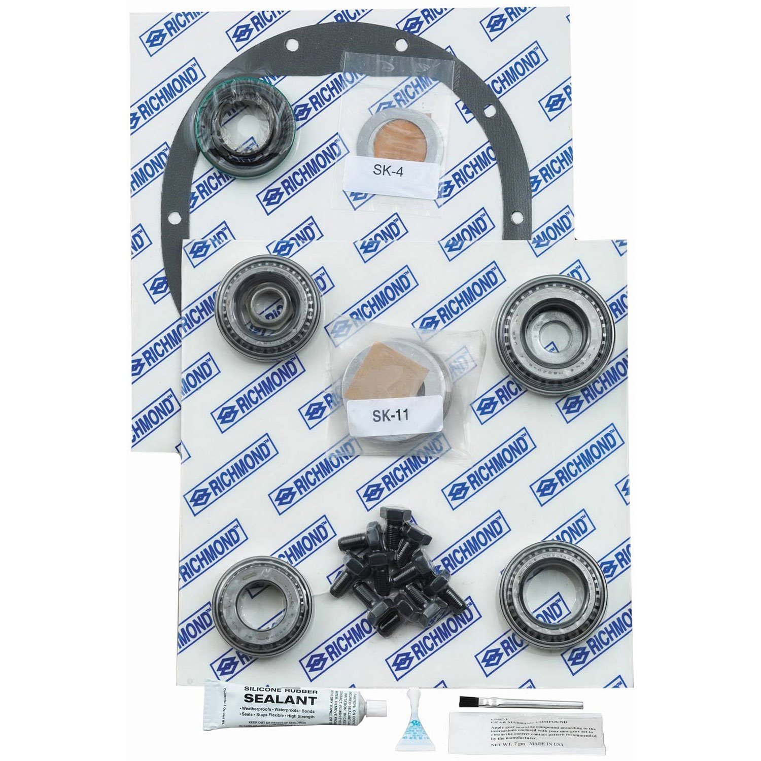 Half Ring And Pinion Installation Kit Fits Chrysler 8.25/8.375 in. Incl. Cover Gasket/Crush Sleeve/Pinion Shims