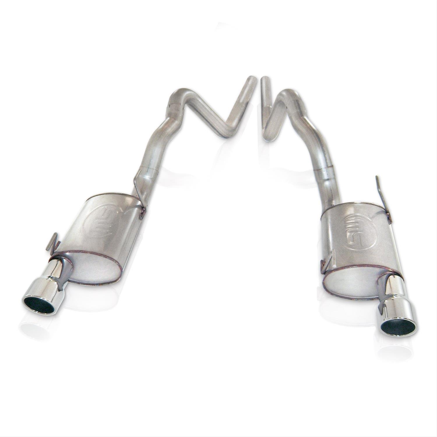 2007-2010 Shelby GT500 3 Catback exhaust system. Includes 2 2.5 core s-tube turbo mufflers 2 4 mirro