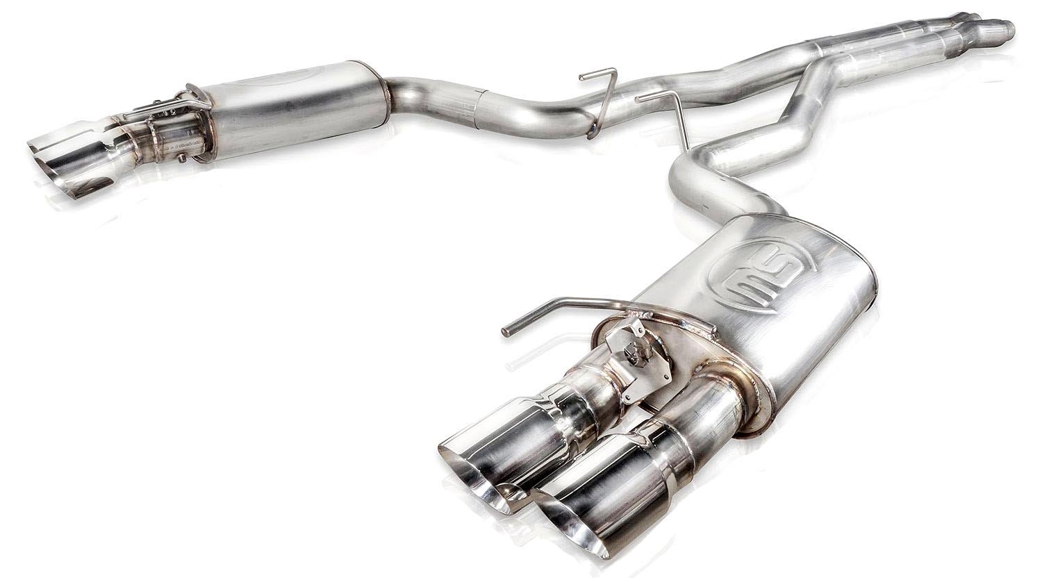 Redline Series Cat-Back Exhaust System with Active Valves X-Pipe 2018-Up Ford Mustang GT 5.0L V8 - Aggressive Sound