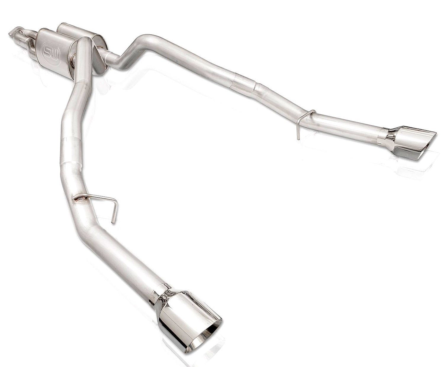 Legend Series Cat-Back Exhaust System with Y & X-Pipe Dodge Ram 1500 5.7L - 5 in. Polished Tips - Distinctive Growl/Rumble