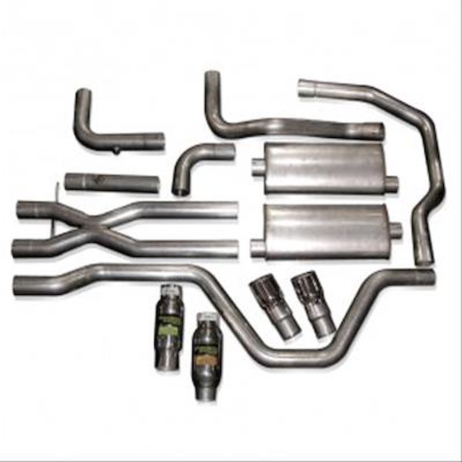 2003-2006 SSR True Dual exhaust system with offroad leadpipes. For use with Stainless Works SSR head