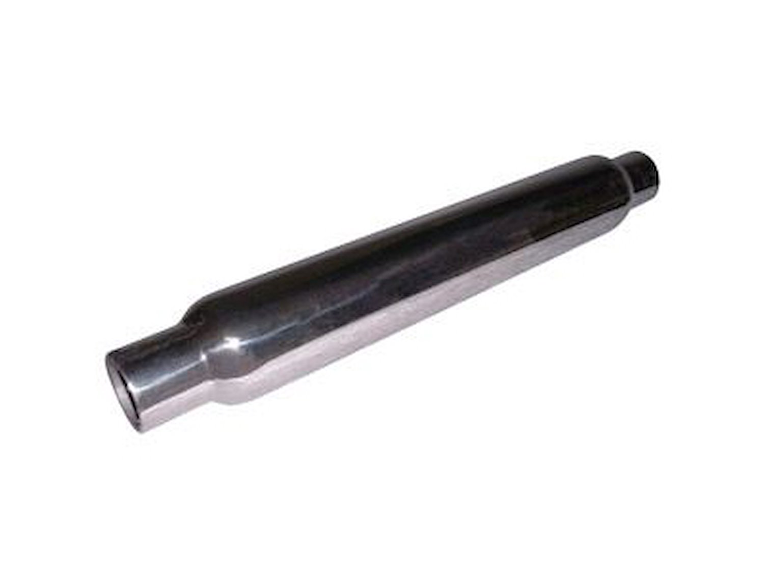 Smooth Tube Muffler, 2-1/4" Inlet/Outlet, Standard Finish