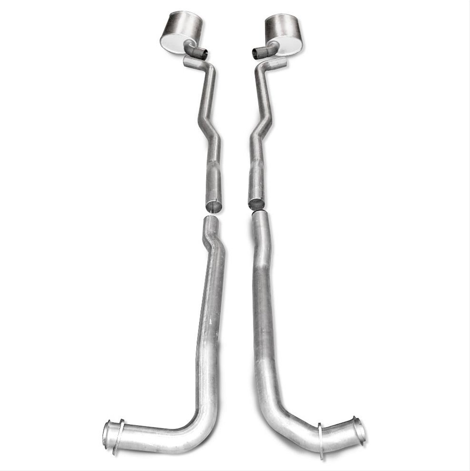 V7314300S Stainless Works BBC Catback Dual Chambered Mufflers Auto 