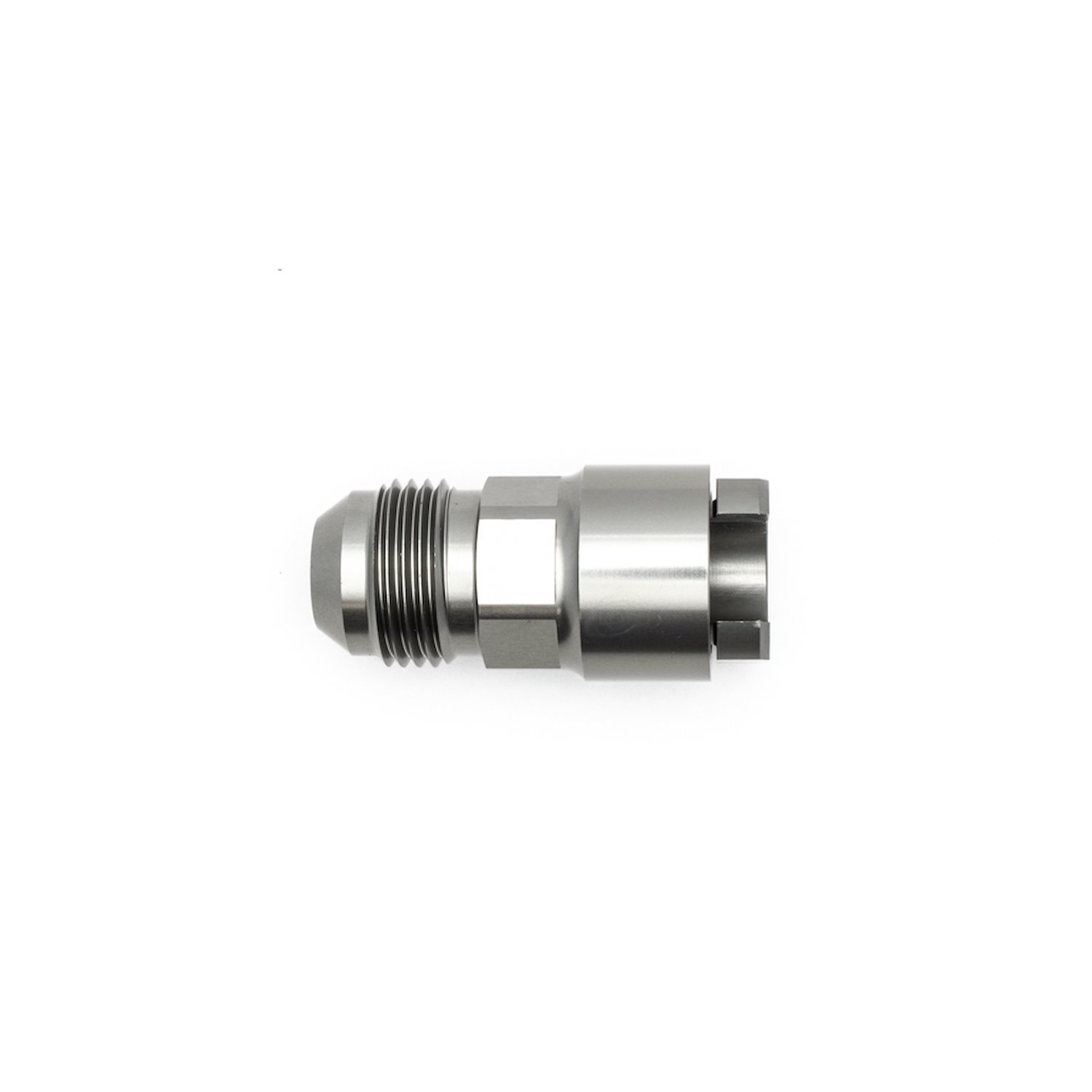 6020104 8AN Male Flare to 3/8 Inch Female EFI Quick Connect Adapter Anodized DW Titanium