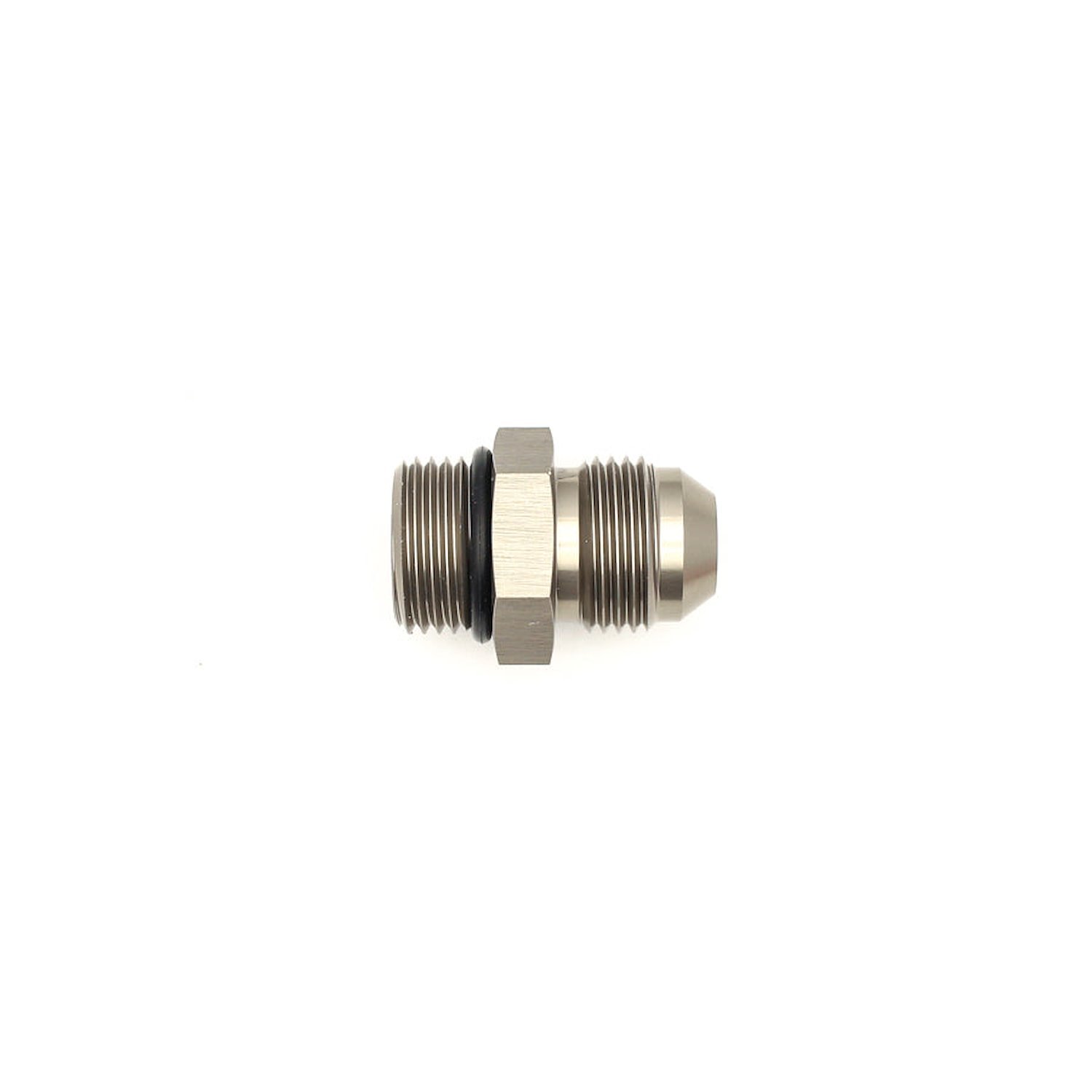 6020402 8AN ORB Male to 8AN Male Flare Adapter (Incl O-Ring) Anodized DW Titanium