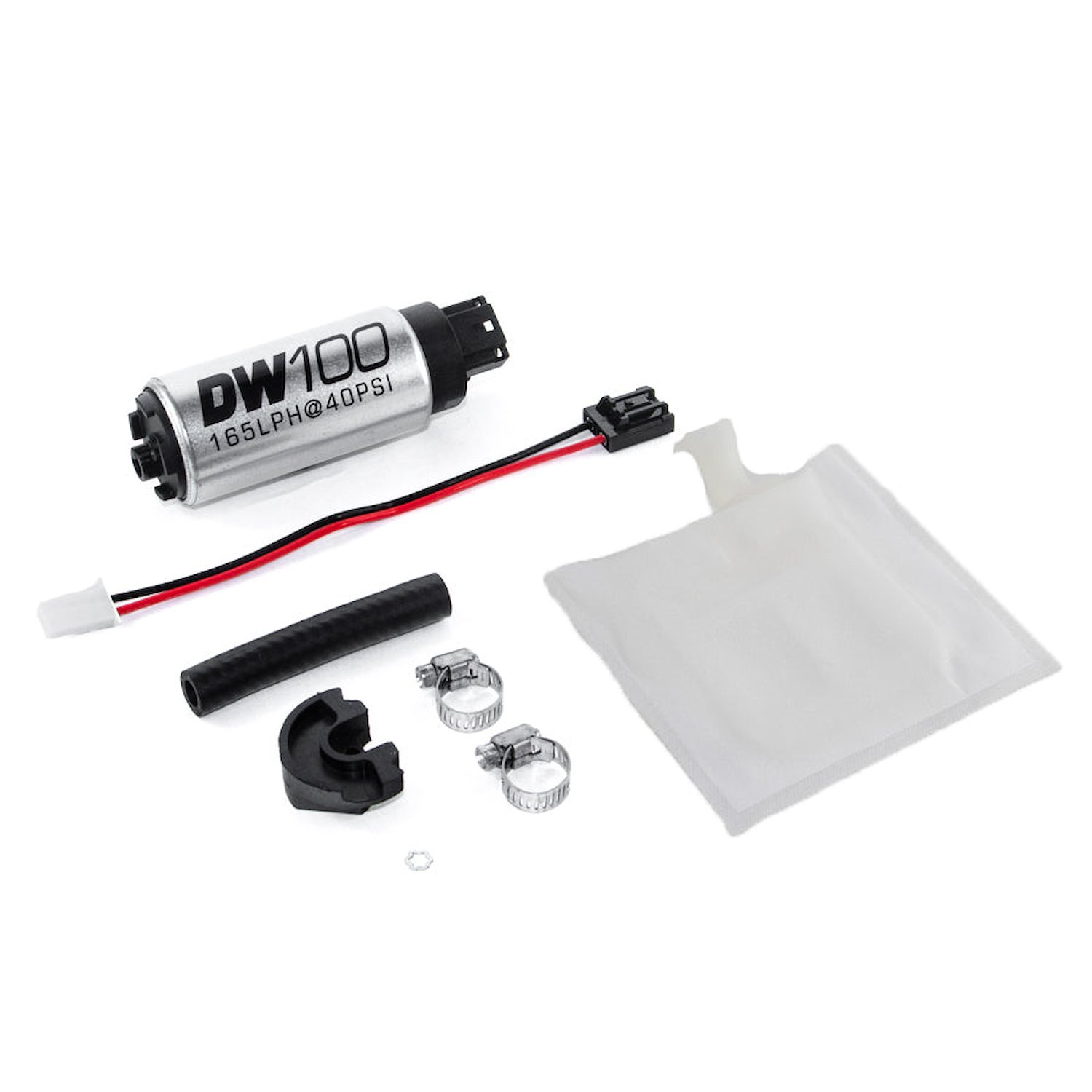 91010791 DW100 Series 165lph In-tank Fuel Pump w/ Install Kit for Subaru Impreza 93-07, Legacy 90-99 and 05-07