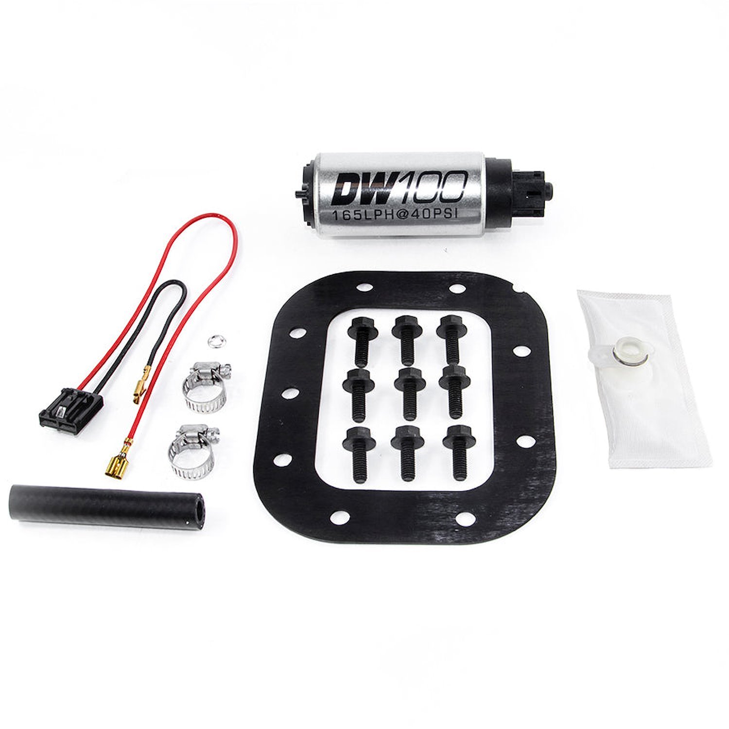 91011027 DW100 series 165lph in-tank fuel pump w/ install kit for Corvette 84-85 5.7L OE REPLACEMENT