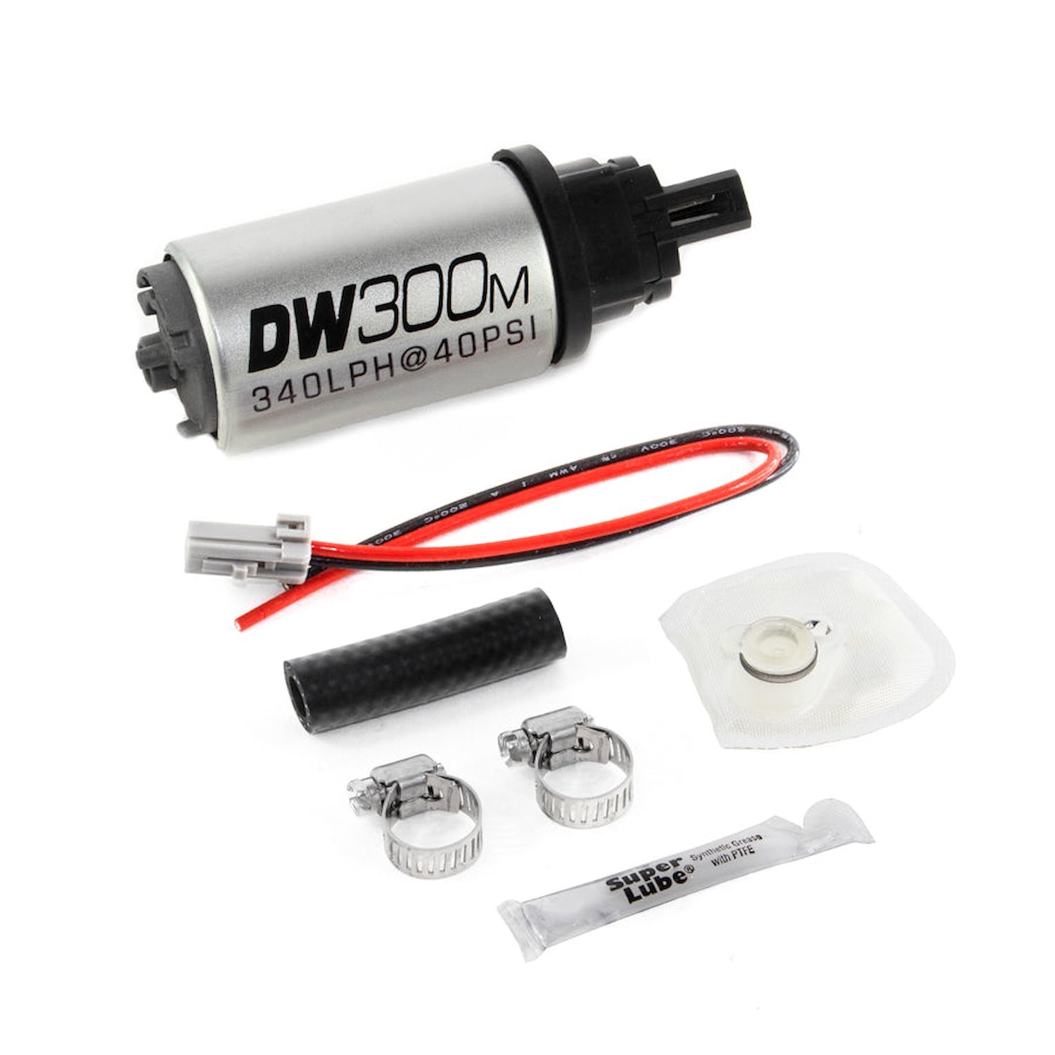 93051034 DW300M series 340lph Ford in-tank fuel pump w/ install kit for 05-10 ford Mustang V6/V8 (exc GT500)